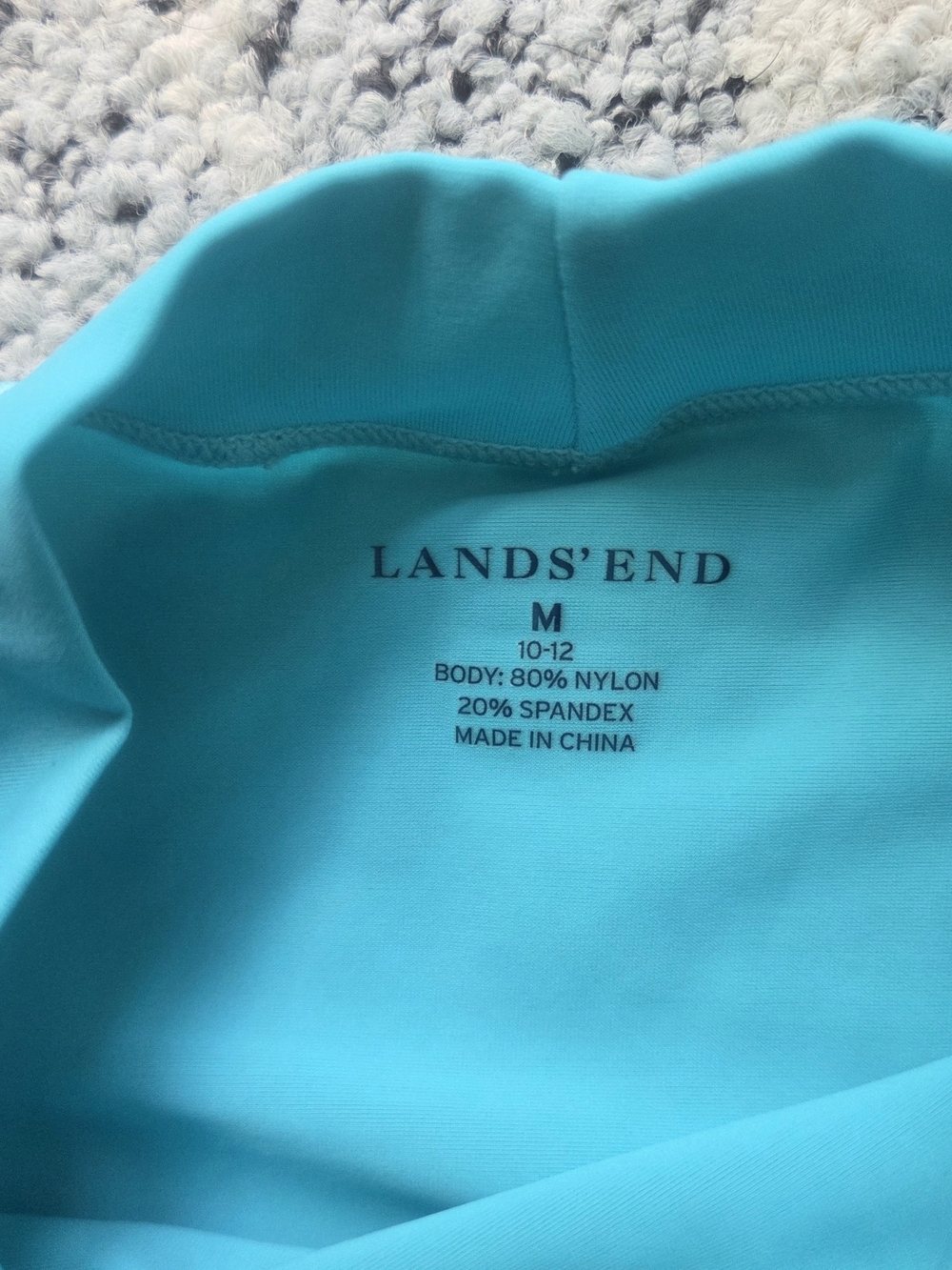 Lands' End Light Blue Rashguard - Picture 5 of 8